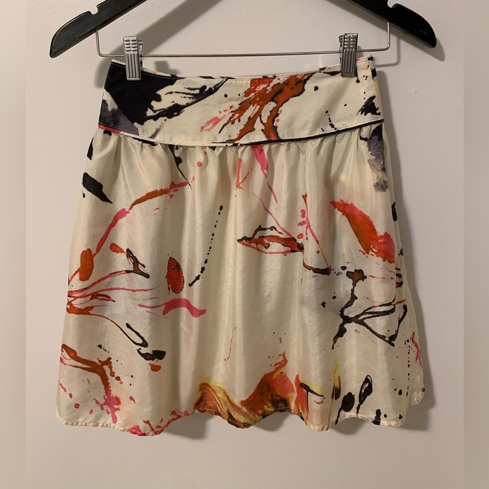 Rachel Mara - 100% Silk Short Skirt with Pockets